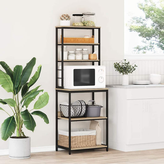 Küchenregal Sonoma-Eiche 60 x 40 x 168 cm Holzwerkstoff