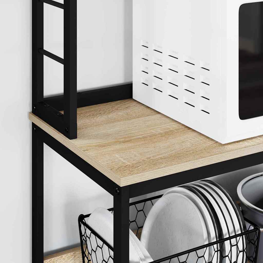 Küchenregal Sonoma-Eiche 60 x 40 x 168 cm Holzwerkstoff