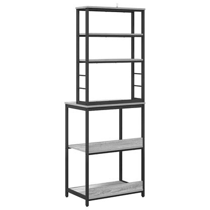 Küchenregal Graues Sonoma 60 x 40 x 168 cm Holzwerkstoff