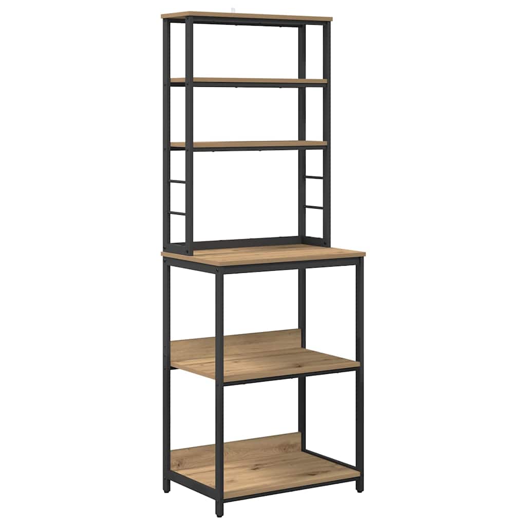 Küchenregal Artisan-Eiche 60 x 40 x 168 cm Holzwerkstoff