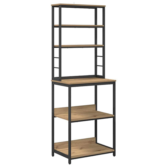 Küchenregal Artisan-Eiche 60 x 40 x 168 cm Holzwerkstoff