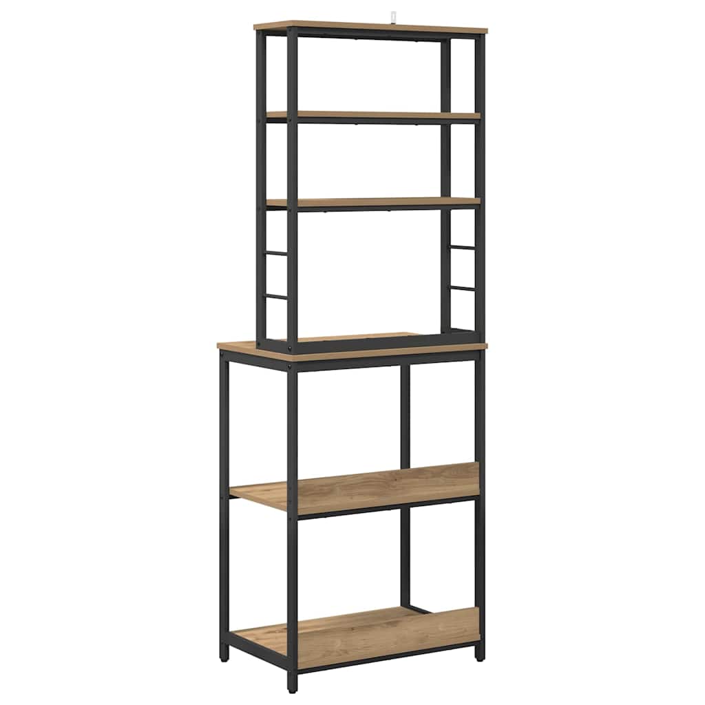 Küchenregal Artisan-Eiche 60 x 40 x 168 cm Holzwerkstoff