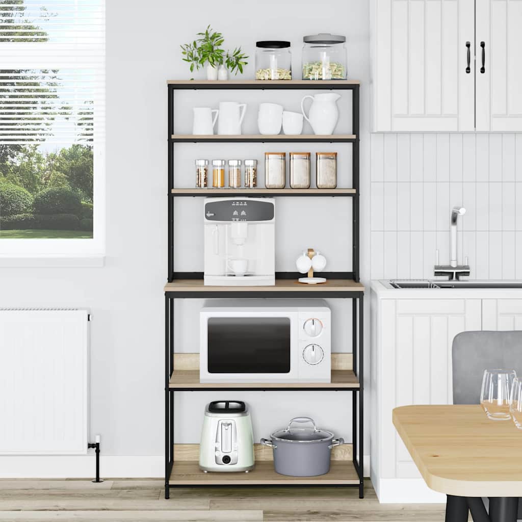 Küchenregal Sonoma-Eiche 80 x 40 x 168 cm Holzwerkstoff