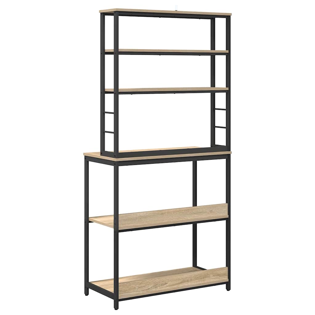 Küchenregal Sonoma-Eiche 80 x 40 x 168 cm Holzwerkstoff