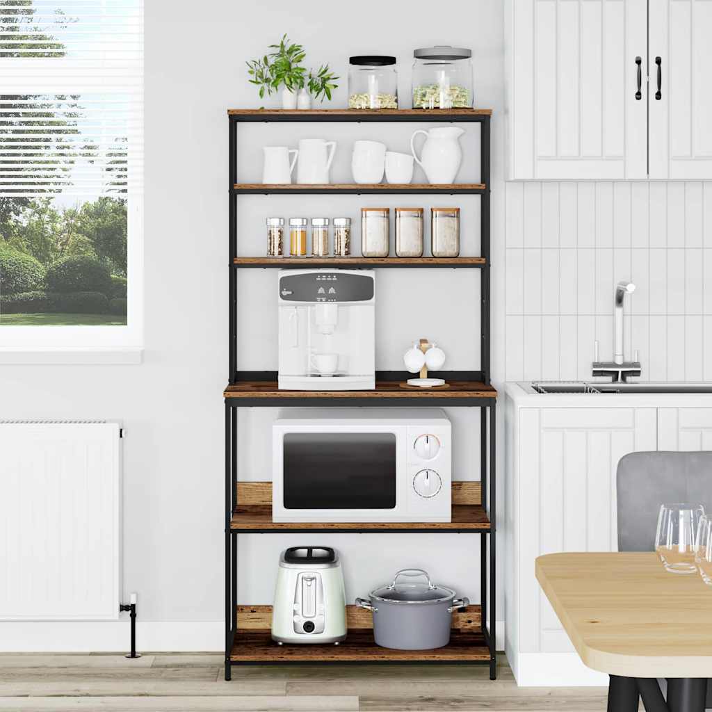 Küchenregal Altholz 80 x 40 x 168 cm Holzwerkstoff