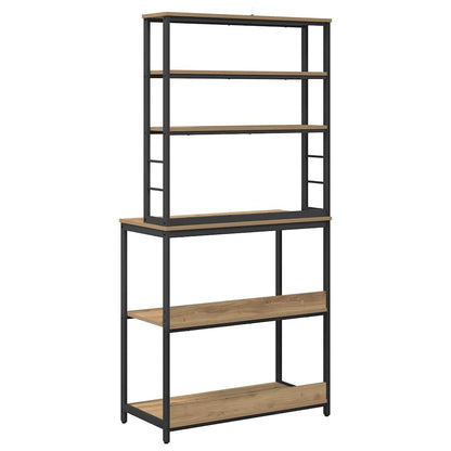 Küchenregal Artisan-Eiche 80 x 40 x 168 cm Holzwerkstoff