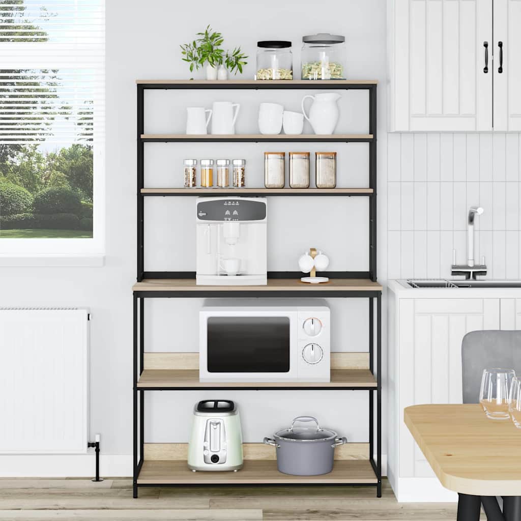 Küchenregal Sonoma-Eiche 100 x 40 x 168 cm Holzwerkstoff