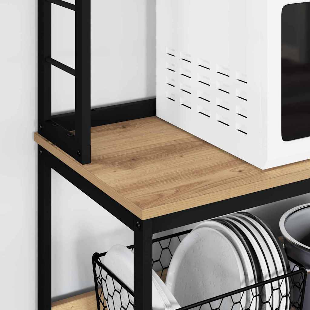 Küchenregal Artisan-Eiche 100 x 40 x 168 cm Holzwerkstoff