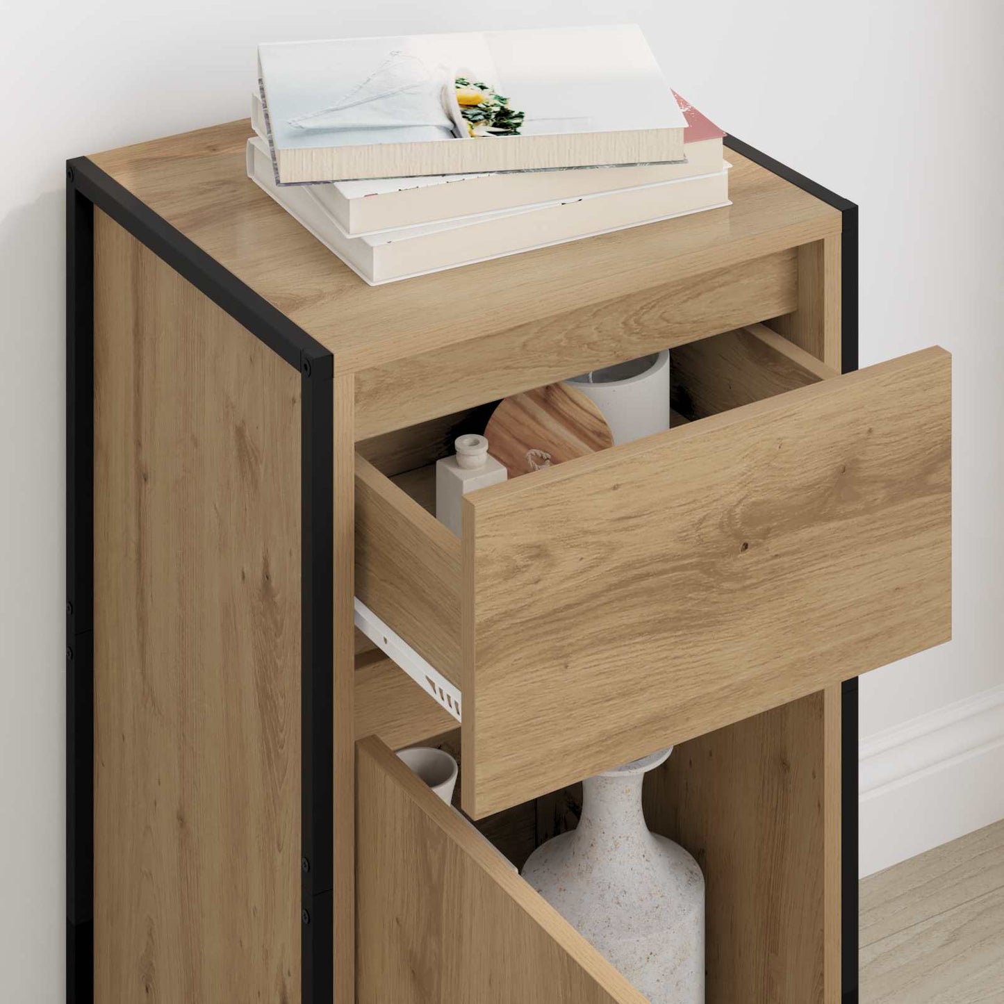 Sideboard Kunsthandwerk Eiche 81 x 36 x 150.5 cm Holzwerkstoff