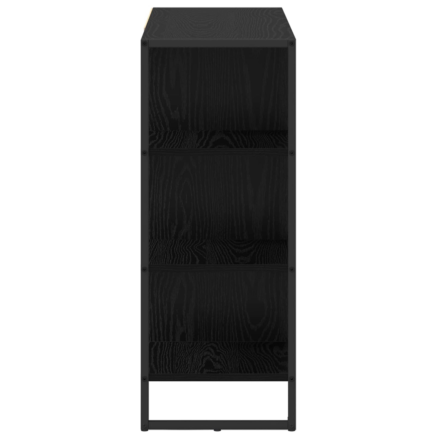 Seitenschrank Schwarz Eichen-Optik 96,5 x 30 x 75 cm