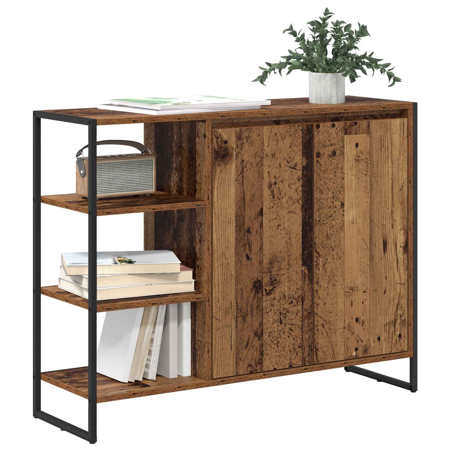 Seitenschrank Altholz 96,5 x 30 x 75 cm Holzwerkstoff