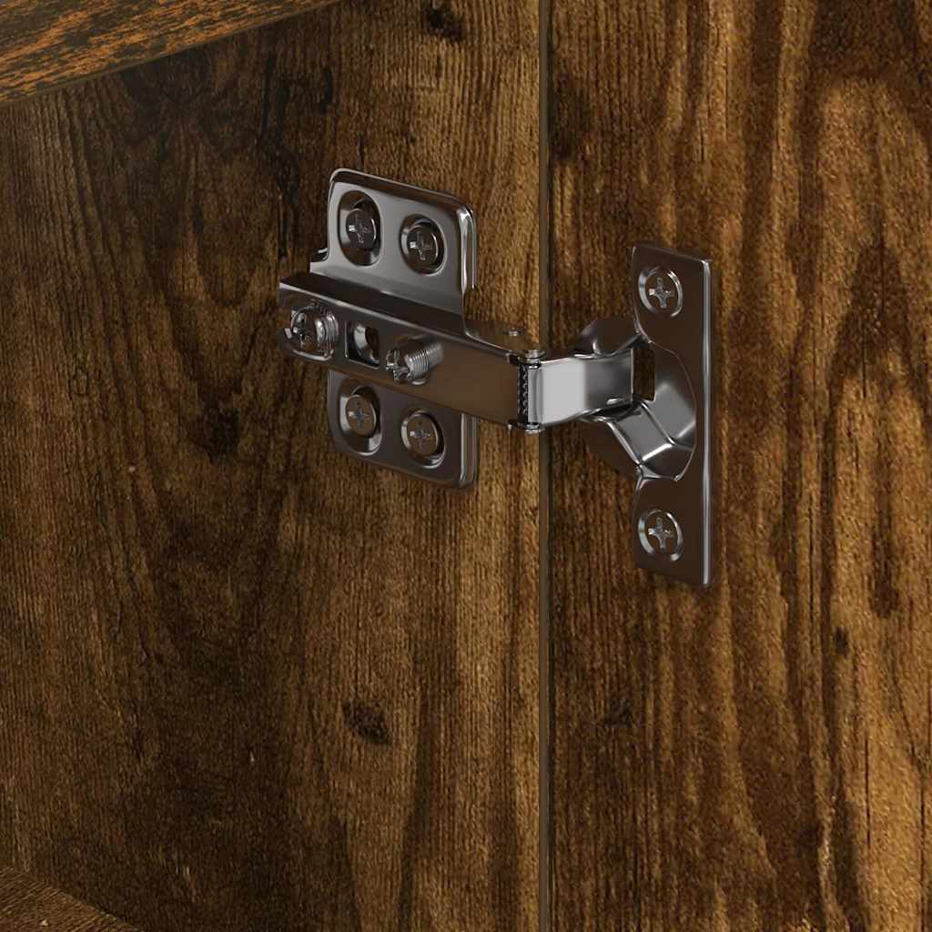 Eck-LED-TV-Schrank Geräucherte Eiche 105 x 40 x 68 cm