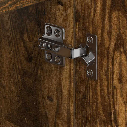 Eck-LED-TV-Schrank Geräucherte Eiche 105 x 40 x 68 cm