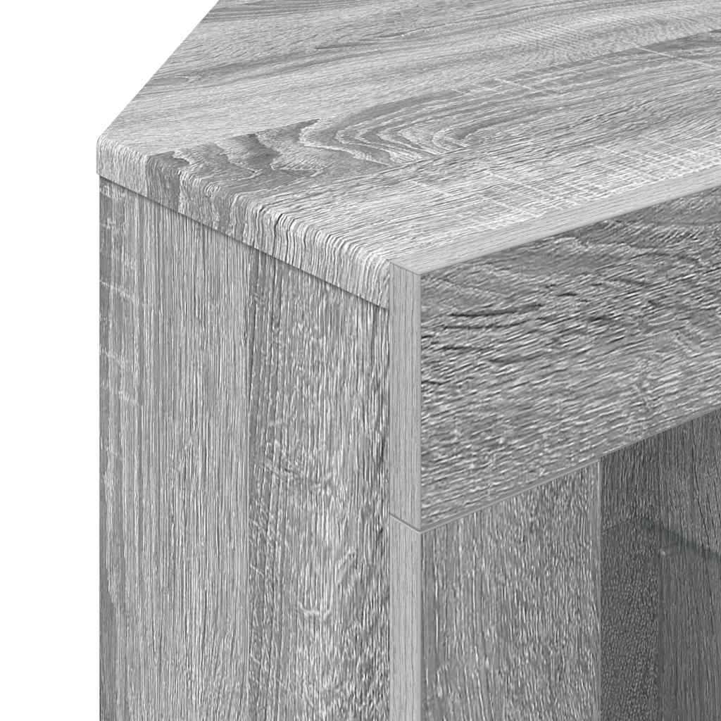 Eck-LED-TV-Schrank Graues Sonoma 106 x 40 x 68 cm Holzwerkstoff