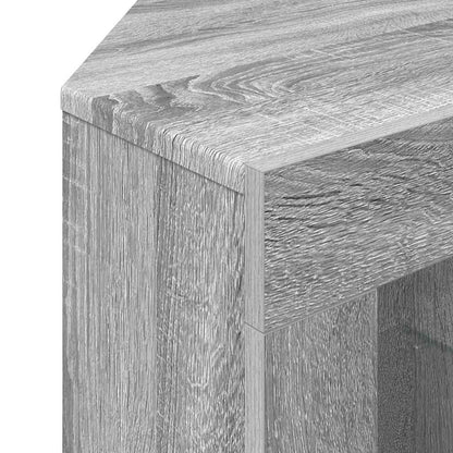 Eck-LED-TV-Schrank Graues Sonoma 106 x 40 x 68 cm Holzwerkstoff