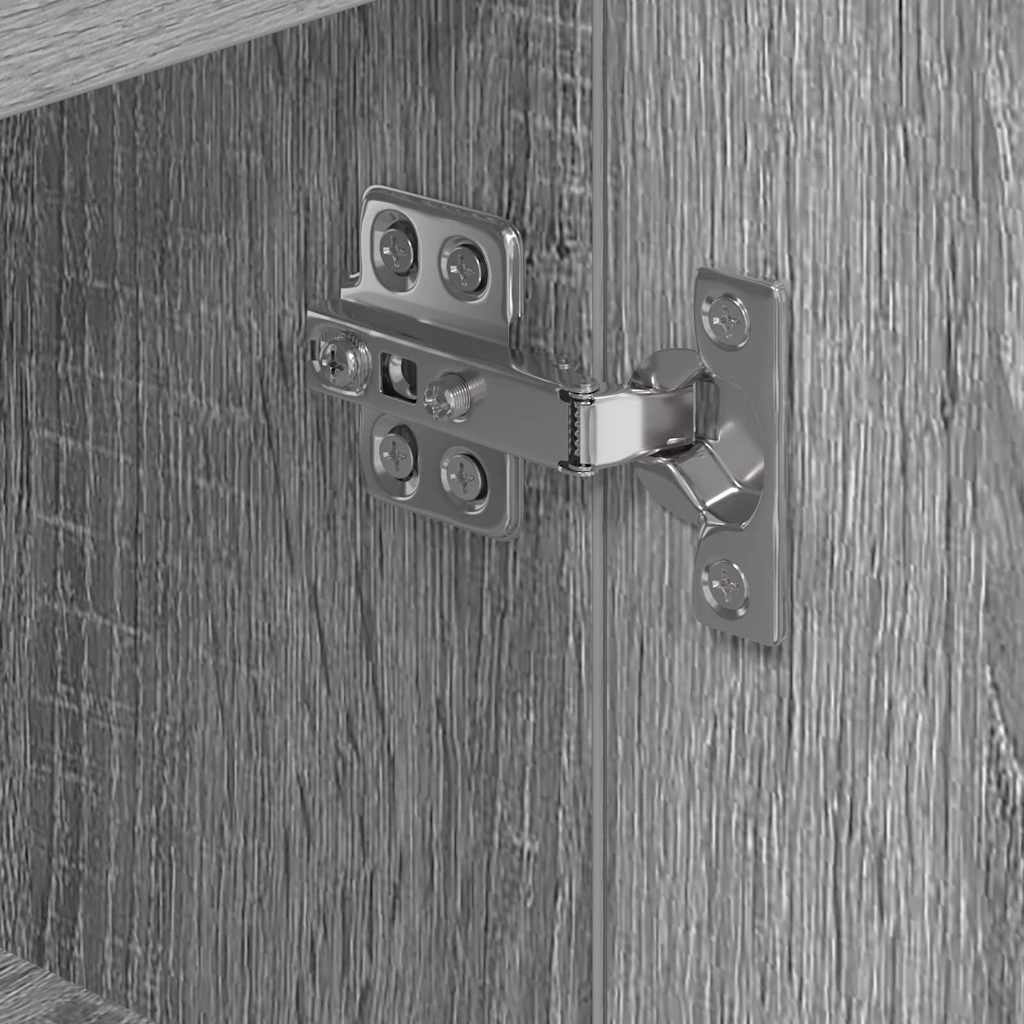 Eck-LED-TV-Schrank Graues Sonoma 106 x 40 x 68 cm Holzwerkstoff