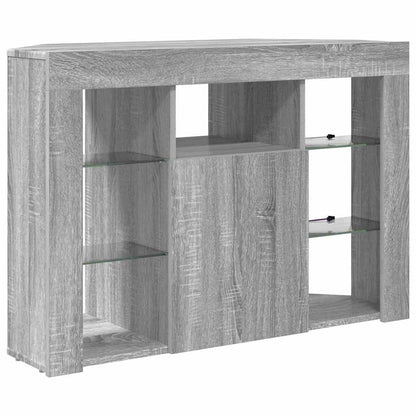 Eck-LED-TV-Schrank Graues Sonoma 106 x 40 x 68 cm Holzwerkstoff