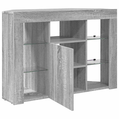 Eck-LED-TV-Schrank Graues Sonoma 106 x 40 x 68 cm Holzwerkstoff