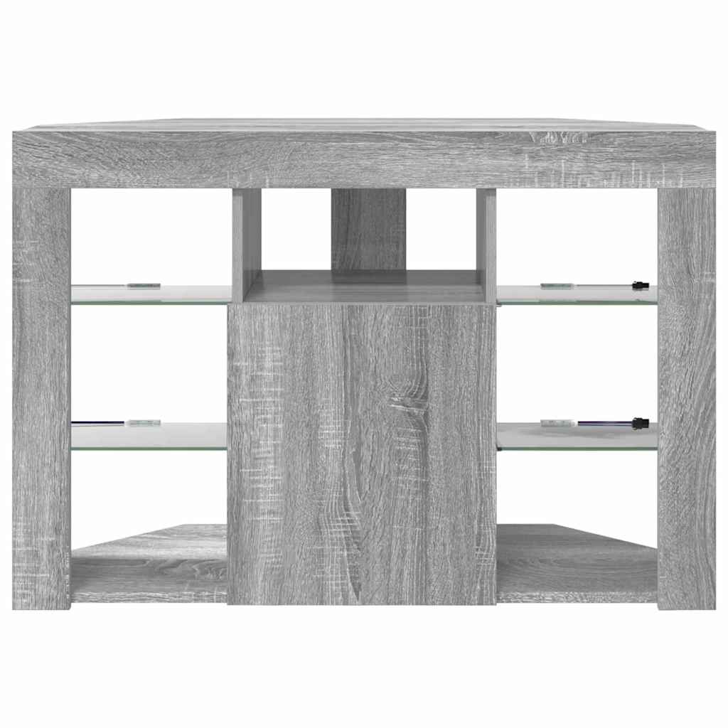 Eck-LED-TV-Schrank Graues Sonoma 106 x 40 x 68 cm Holzwerkstoff