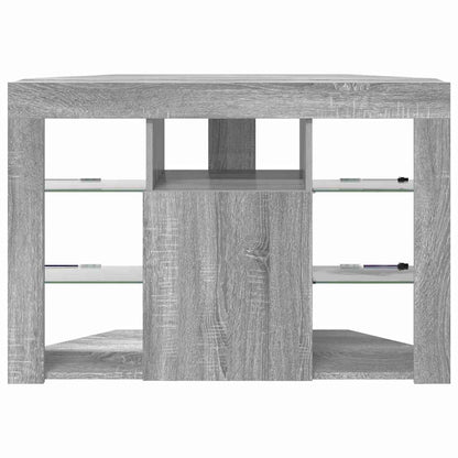 Eck-LED-TV-Schrank Graues Sonoma 106 x 40 x 68 cm Holzwerkstoff