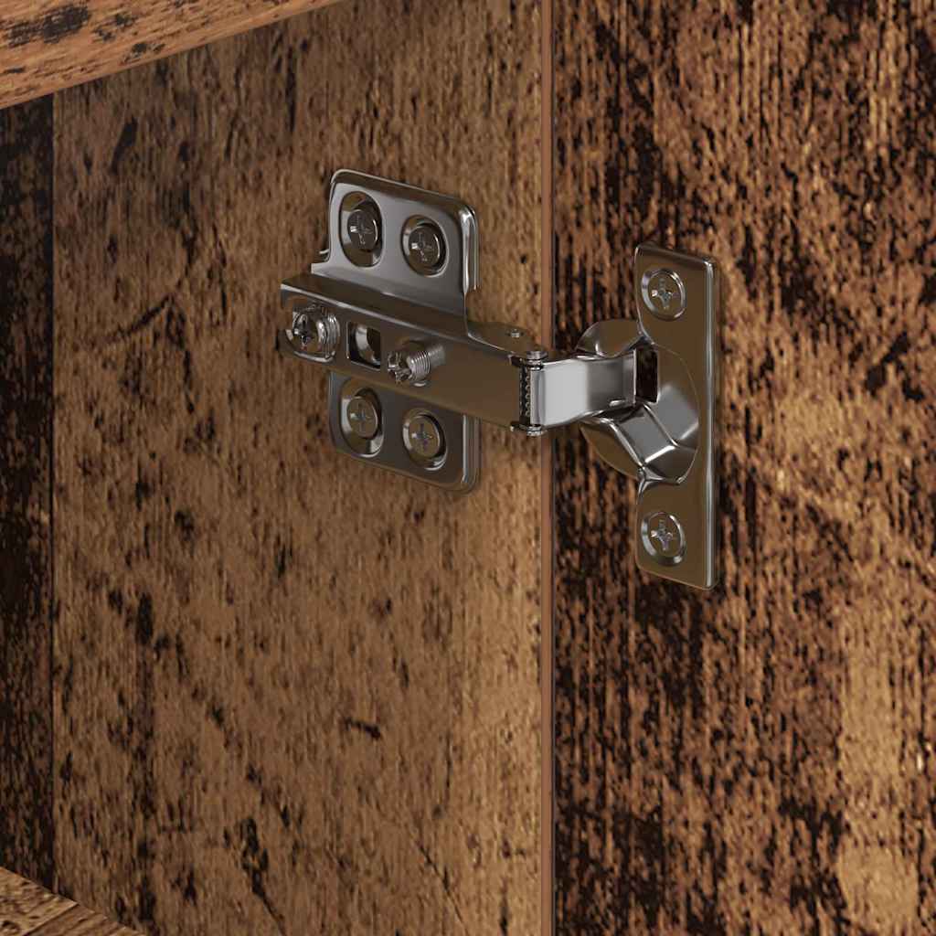 Eck-LED-TV-Schrank Altholz 107 x 40 x 68 cm Holzwerkstoff