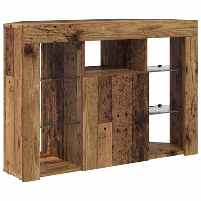 Eck-LED-TV-Schrank Altholz 107 x 40 x 68 cm Holzwerkstoff