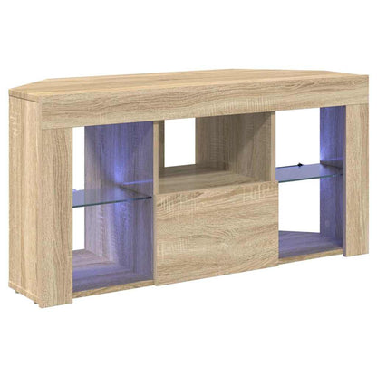 Eck-LED-TV-Schrank Sonoma-Eiche 102 x 40 x 50 cm Holzwerkstoff