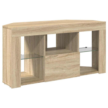 Eck-LED-TV-Schrank Sonoma-Eiche 102 x 40 x 50 cm Holzwerkstoff