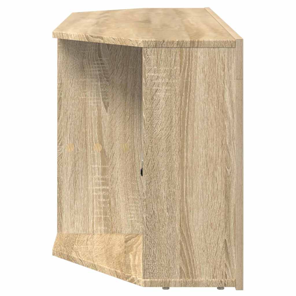 Eck-LED-TV-Schrank Sonoma-Eiche 102 x 40 x 50 cm Holzwerkstoff