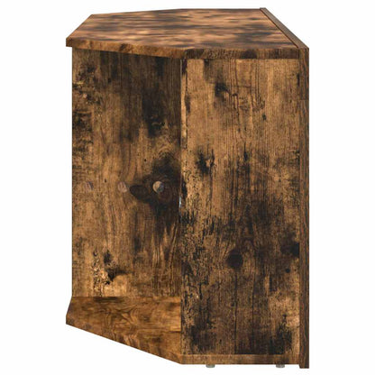 Eck-LED-TV-Schrank Geräucherte Eiche 105 x 40 x 50 cm