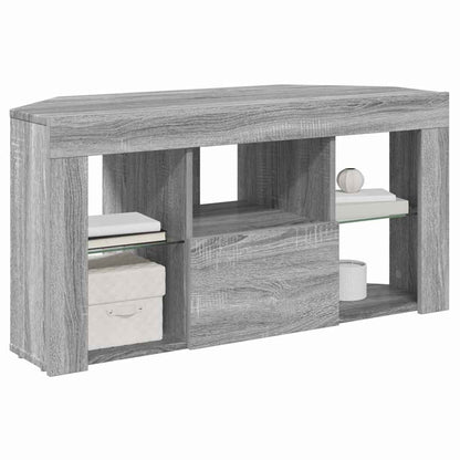 Eck-LED-TV-Schrank Graues Sonoma 106 x 40 x 50 cm Holzwerkstoff