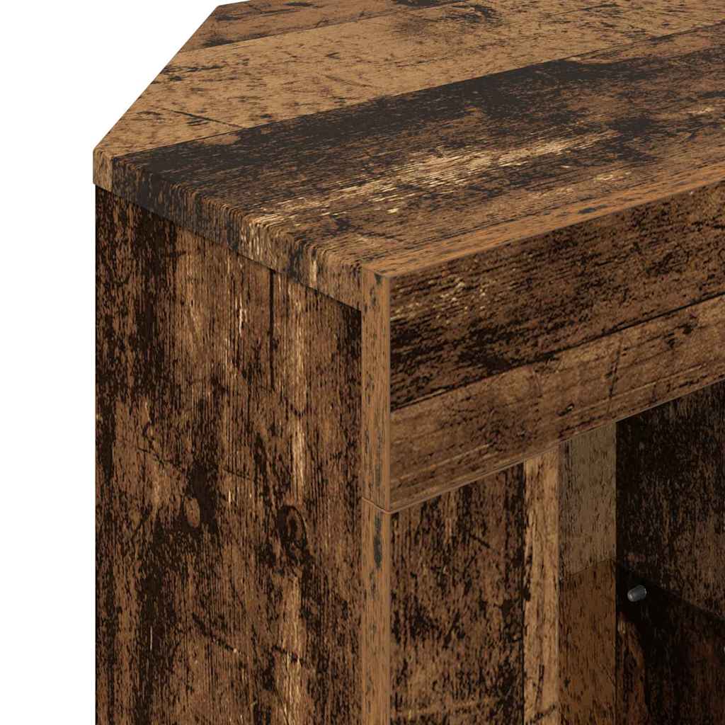Eck-LED-TV-Schrank Altholz 107 x 40 x 50 cm Holzwerkstoff