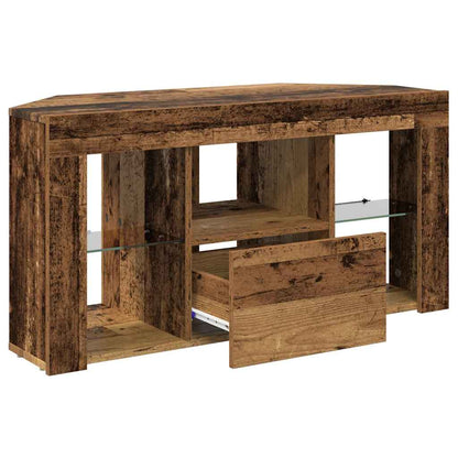 Eck-LED-TV-Schrank Altholz 107 x 40 x 50 cm Holzwerkstoff