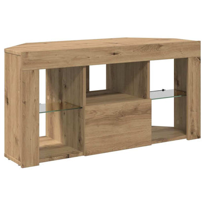 Eck-LED-TV-Schrank Artisan-Eiche 108 x 40 x 50 cm Holzwerkstoff