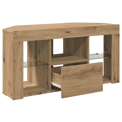 Eck-LED-TV-Schrank Artisan-Eiche 108 x 40 x 50 cm Holzwerkstoff