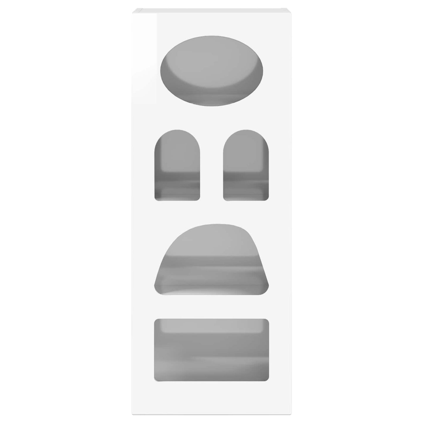 Sideboard Hochglanz Weiß 40 x 35 x 100,5 cm Holzwerkstoff