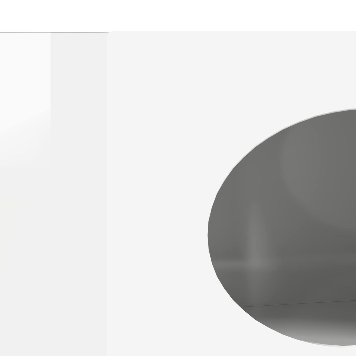 Sideboard Hochglanz Weiß 40 x 35 x 100,5 cm Holzwerkstoff