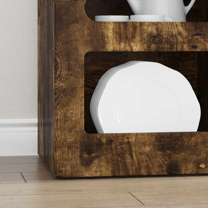Sideboard Geräucherte Eiche 40 x 35 x 100,5 cm Holzwerkstoff