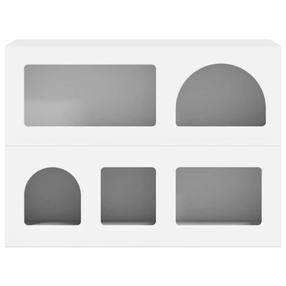 Sideboard Weiß 80,5 x 35 x 59 cm Holzwerkstoff