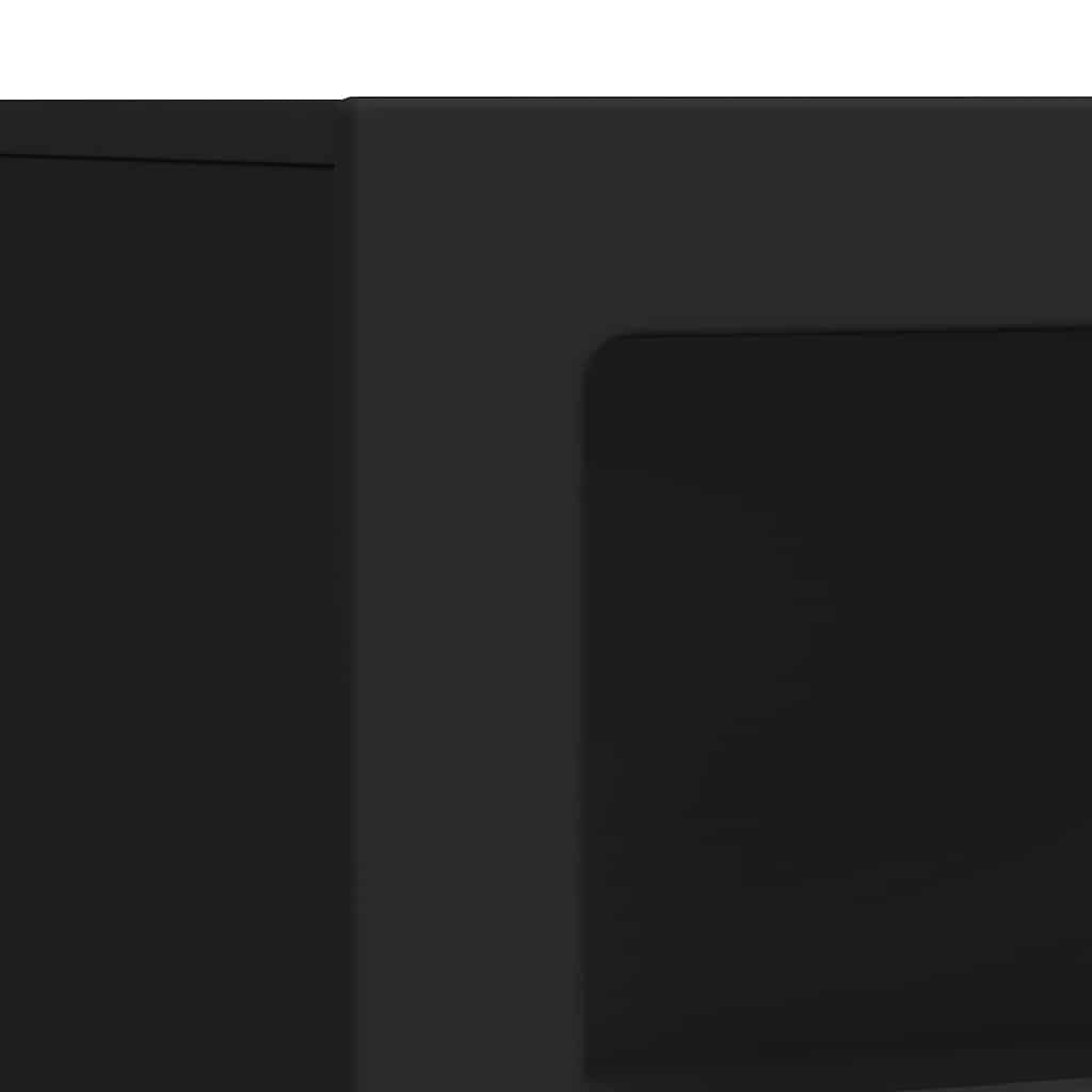 Sideboard Schwarz 80,5 x 35 x 59 cm Holzwerkstoff