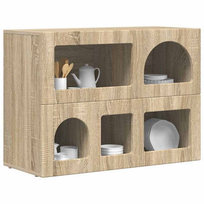Sideboard Sonoma-Eiche 80,5 x 35 x 59 cm Holzwerkstoff