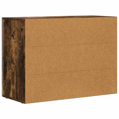 Sideboard Geräucherte Eiche 80,5 x 35 x 59 cm Holzwerkstoff