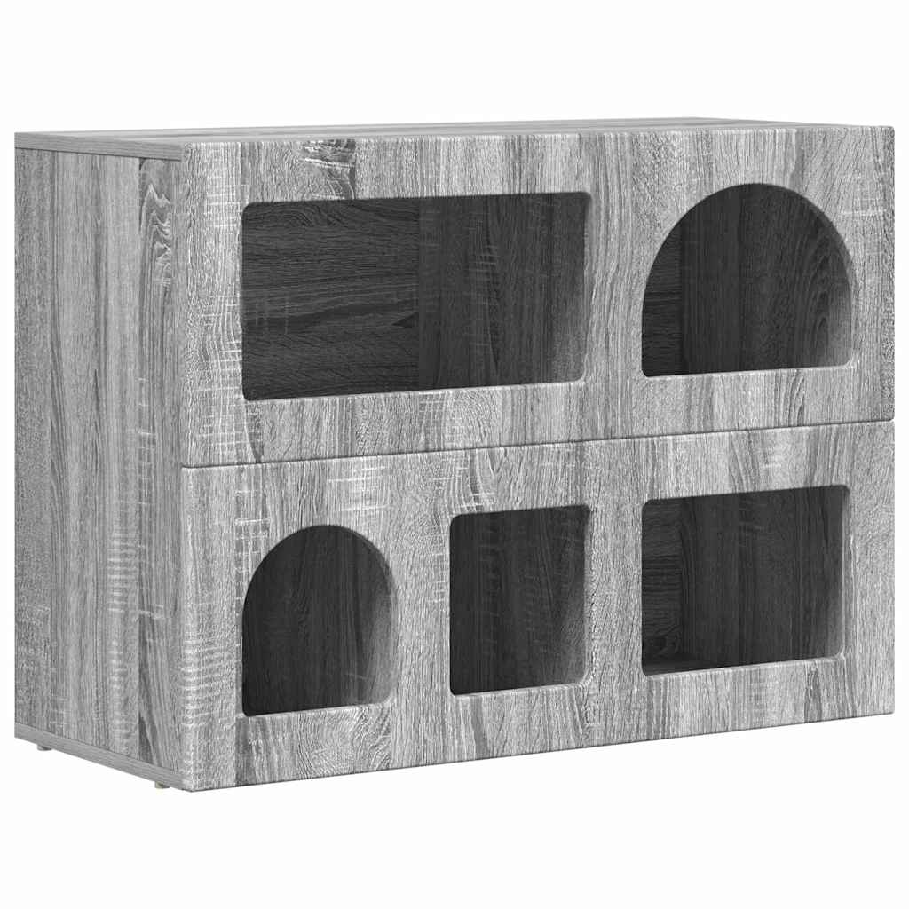 Sideboard Graues Sonoma 80,5 x 35 x 59 cm Holzwerkstoff