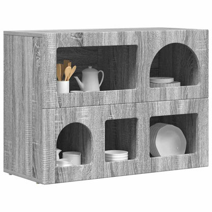 Sideboard Graues Sonoma 80,5 x 35 x 59 cm Holzwerkstoff