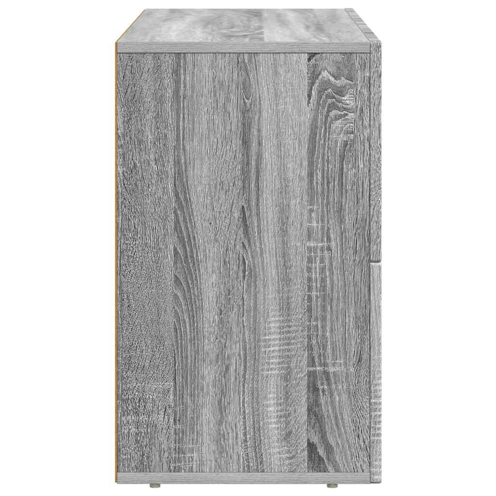 Sideboard Graues Sonoma 80,5 x 35 x 59 cm Holzwerkstoff