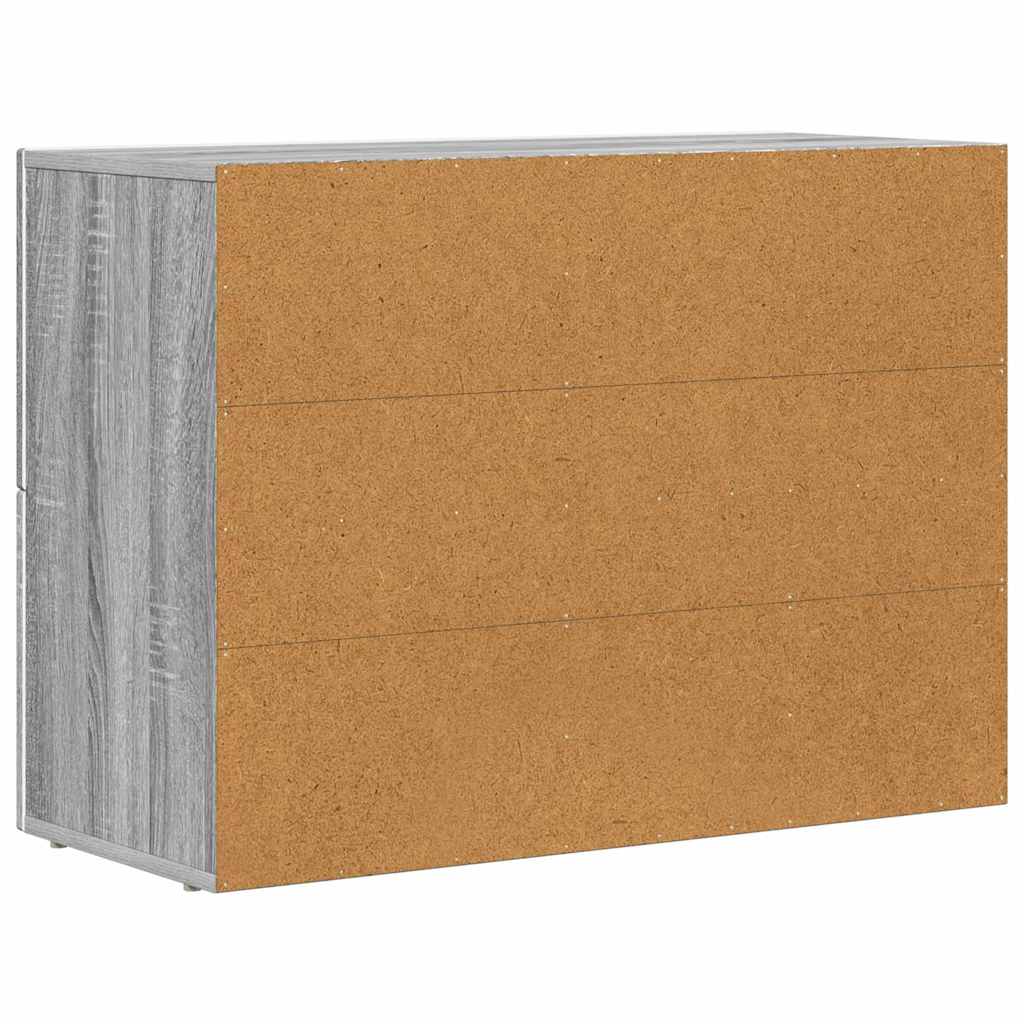 Sideboard Graues Sonoma 80,5 x 35 x 59 cm Holzwerkstoff