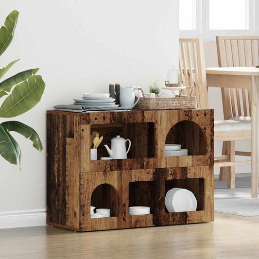 Sideboard Altholz 80,5 x 35 x 59 cm Holzwerkstoff