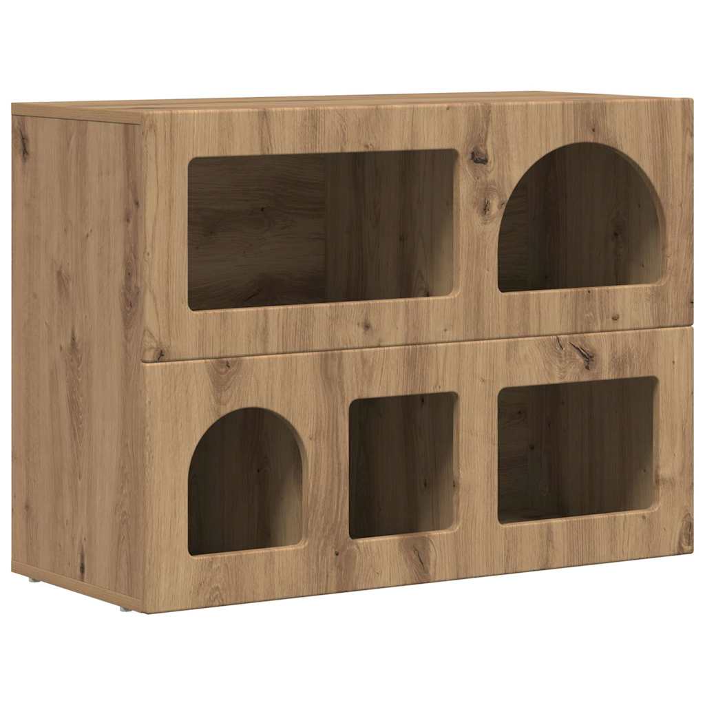 Sideboard Artisan-Eiche 80,5 x 35 x 59 cm Holzwerkstoff