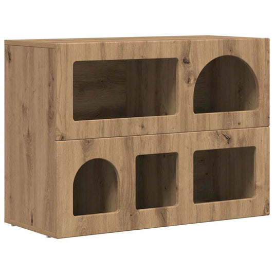 Sideboard Artisan-Eiche 80,5 x 35 x 59 cm Holzwerkstoff