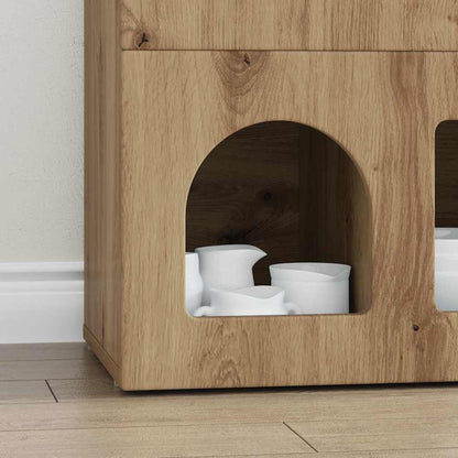 Sideboard Artisan-Eiche 80,5 x 35 x 59 cm Holzwerkstoff